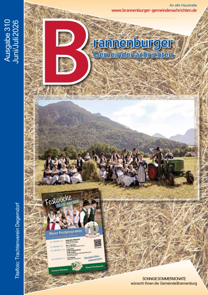 Brannenburger Gemeindenachrichten Deckblatt Ausgabe 309