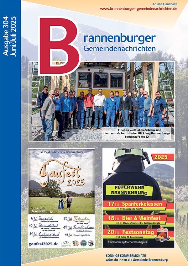Brannenburger Gemeindenachrichten Juni/Juli 2025